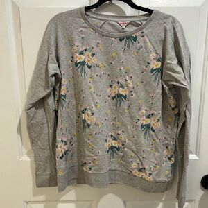 Cath Kidston Gray Floral Sweatshirt